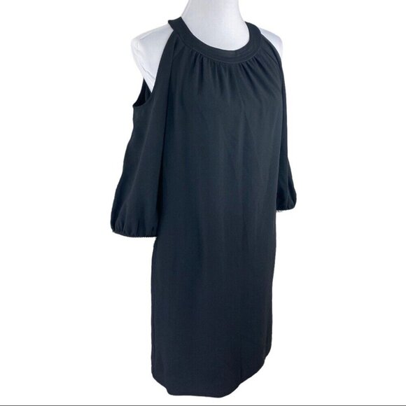 Trina Turk Women's Black Cold Shoulder Embellished Designer Party Dress 2/C34 - Picture 2 of 9